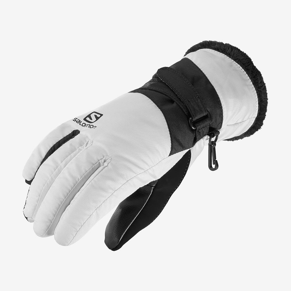 Salomon FORCE DRY W Guantes Mujer - Blancas - Colombia (54319-MQCI)